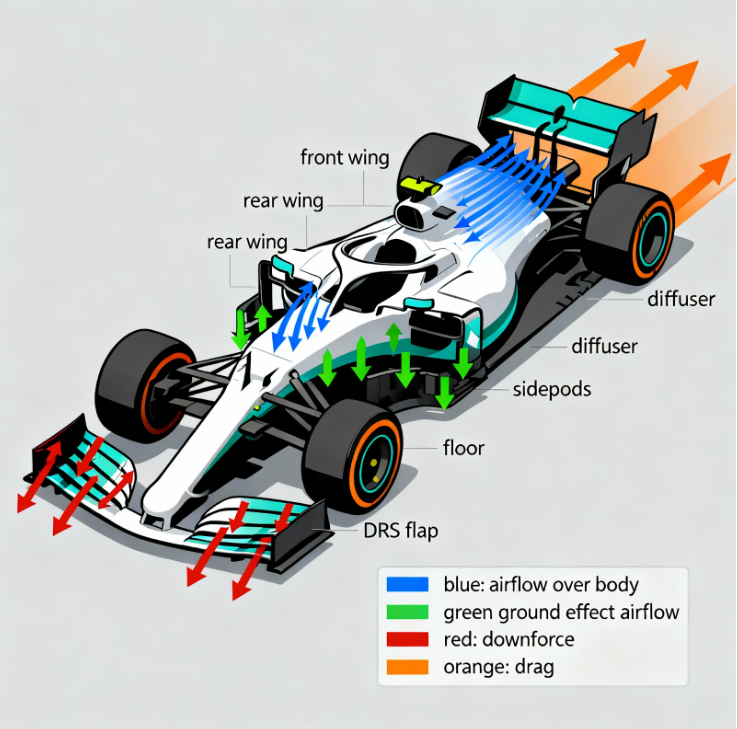 Aerodynamics diagram